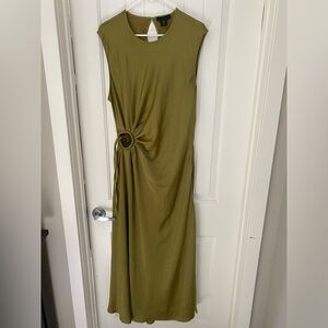 Olive Green Slip Dress